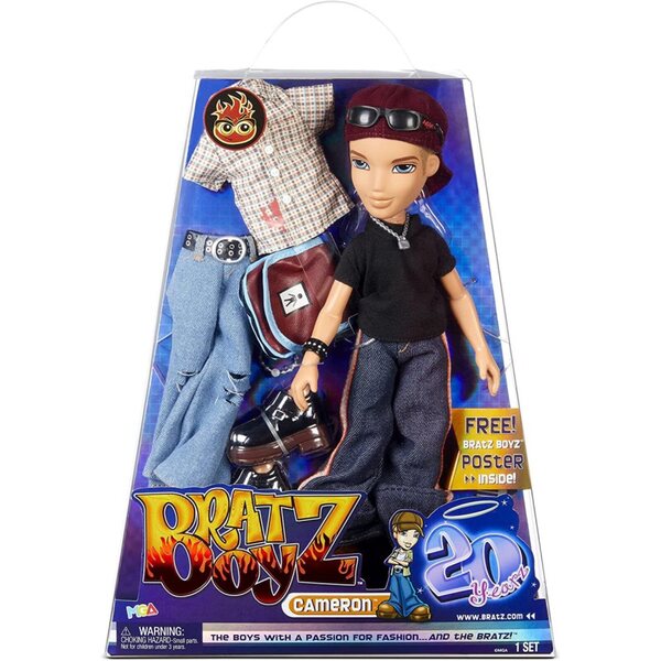 Bratz Original Doll Cameron – Modepuppe zum 20-jährigen Jubiläum mit modischem Outfit