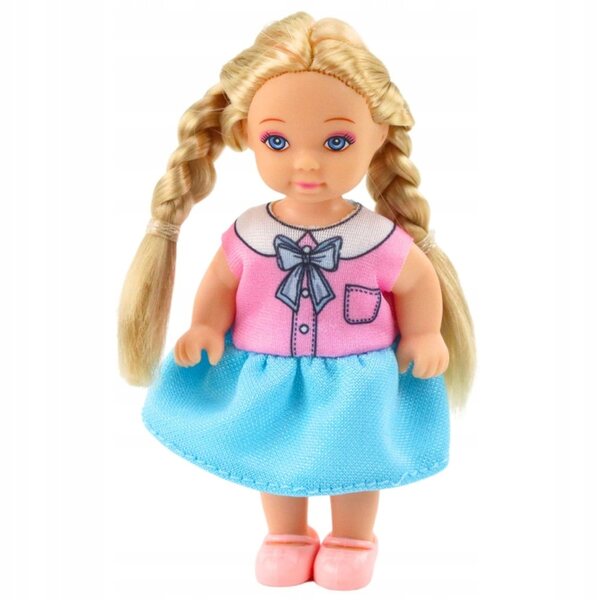 Kaibibi Mini Doll 12 cm con Lunghi Capelli e Vestito Colorato - Mix Modelli