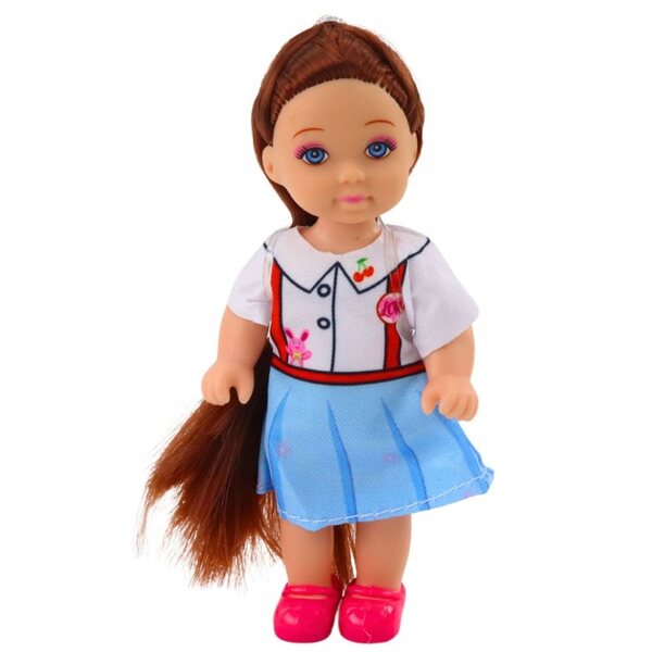 Kaibibi Mini Doll 12 cm con Lunghi Capelli e Vestito Colorato - Mix Modelli