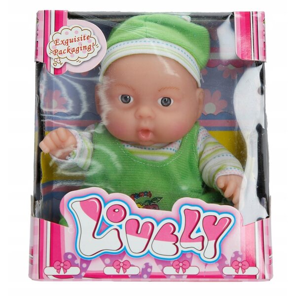 Bambola Baby Vixon morbida per bambini 3+ anni, dimensioni 15x13 cm