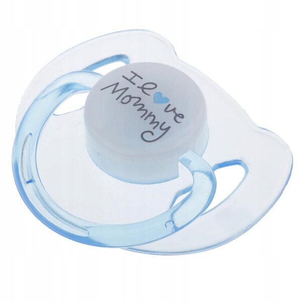 Ciuccio magnetico per la bambola Reborn Baby, realizzato in materiale ABS, trasparente scuro e blu