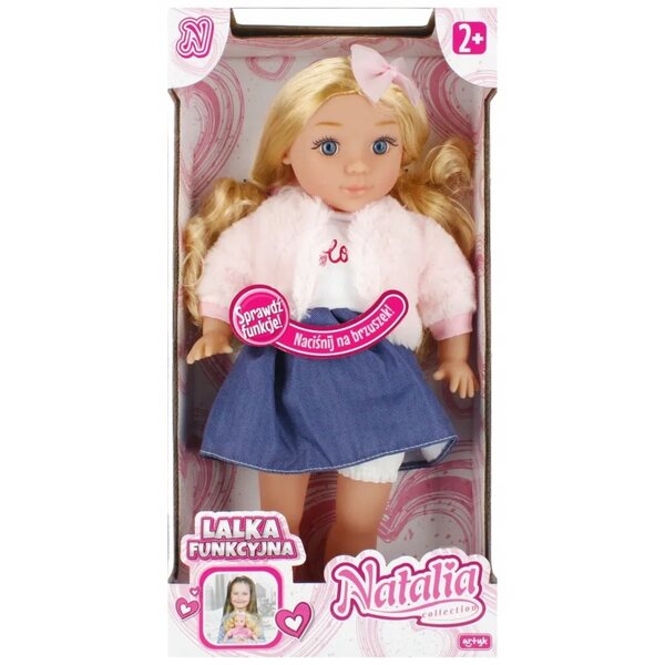 Bambola funzionale Natalia 36 cm con suono, per bambini 3+ Art