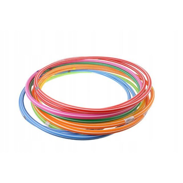 Mehrfarbiges Hula-Hop-Set, 10-teilig, Durchmesser 70 cm, für Kinder und Erwachsene