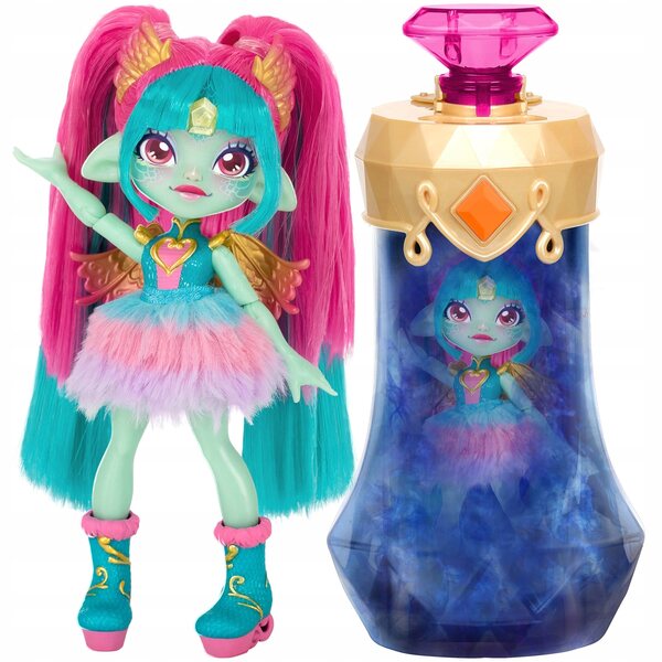 Magic Mixies Pixlings Amber Dragon: Puppe mit Trankset und beweglichen Teilen