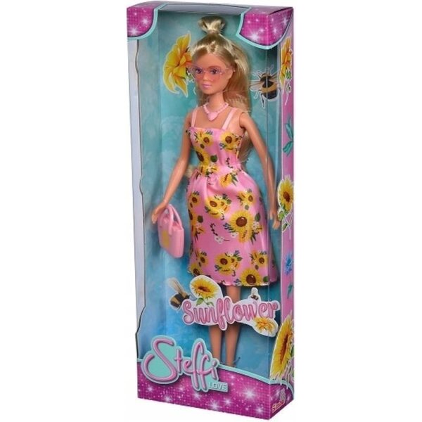 Bambola Steffi con Vestito a Girasoli in Stile Retrò - Simba