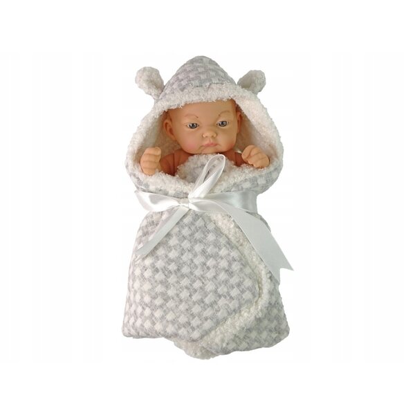 Sweet Baby Doll Becik Grey Bow - Bambola Neonato con Vestito Grigio