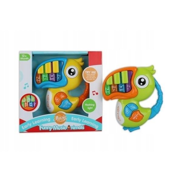 Tukan-Musikspielzeug mit Klavier für Kinder ab 0 Jahren
