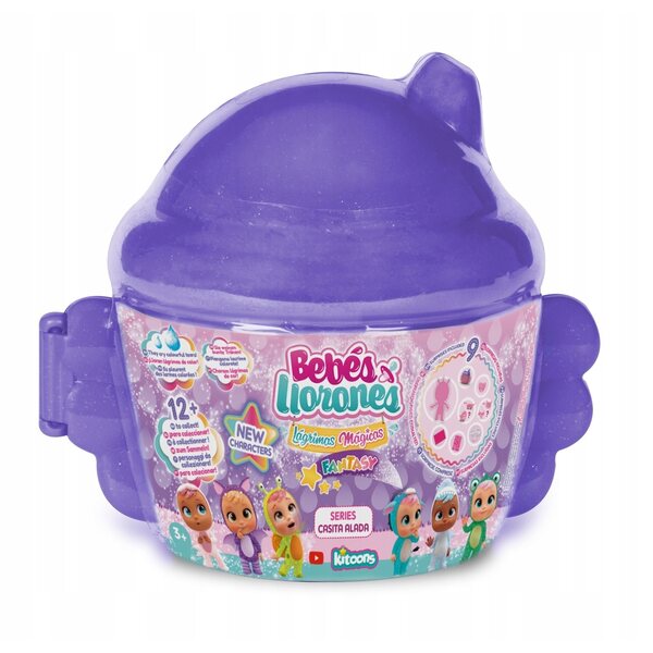 Cry Babies Magic Tears 14 cm große Puppe mit geflügeltem Haus und Überraschungen