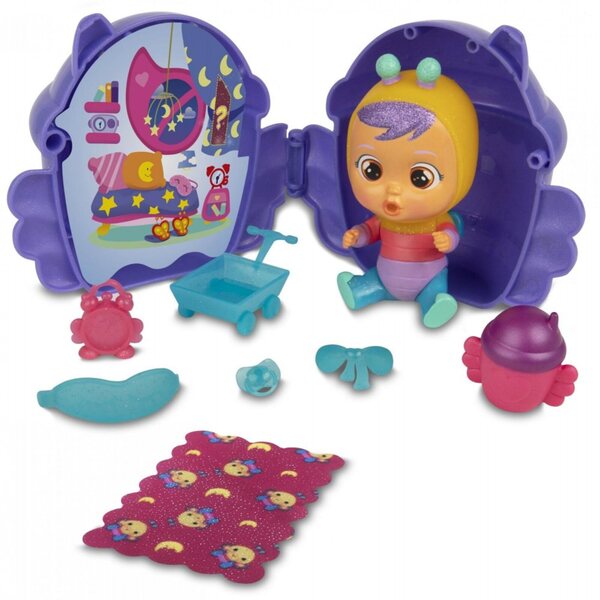 Cry Babies Magic Tears 14 cm große Puppe mit geflügeltem Haus und Überraschungen