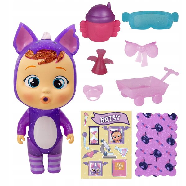 Cry Babies Magic Tears 14 cm große Puppe mit geflügeltem Haus und Überraschungen