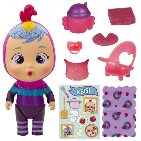 Cry Babies Magic Tears 14 cm große Puppe mit geflügeltem Haus und Überraschungen