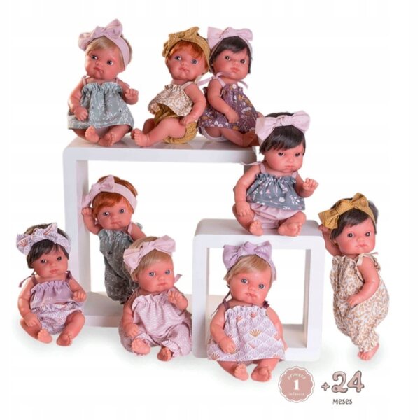 Mufly bambola Antonio Juan 21 cm - Bambolina spagnola con un vestito colorato
