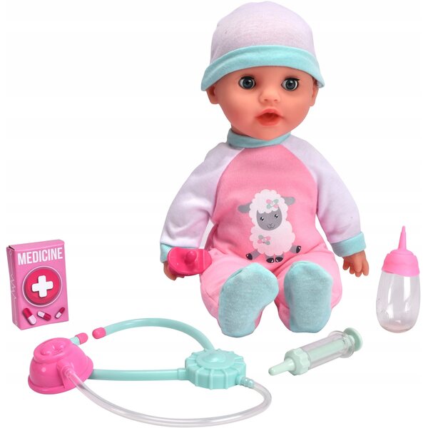 Simba Laura Piccola bambola Paziente 30 cm con Accessori Medici per Bambini 2+