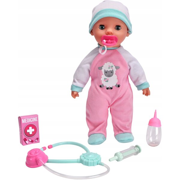 Simba Laura Piccola bambola Paziente 30 cm con Accessori Medici per Bambini 2+