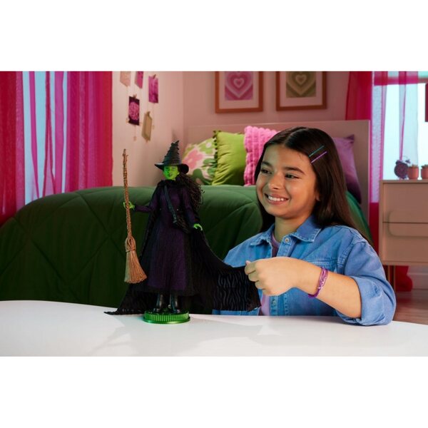 Set di bambole da collezione Wicked Elphaba Deluxe Mattel con dettagli autentici