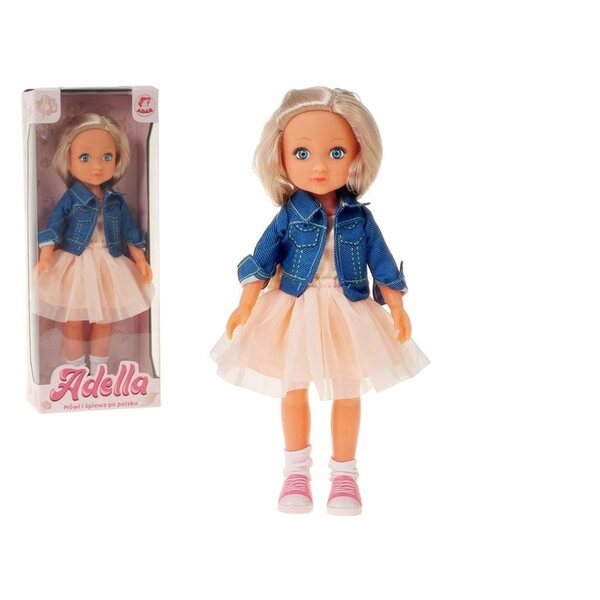 Bambola Adella 33 cm che parla e canta in polacco con abito di tulle