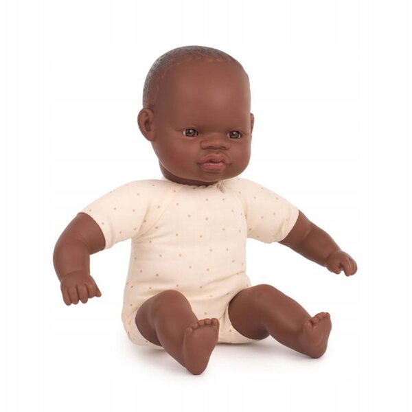 Afrikanische Puppe mit weichem Bauch 32 cm Miniland mit Vanillearoma