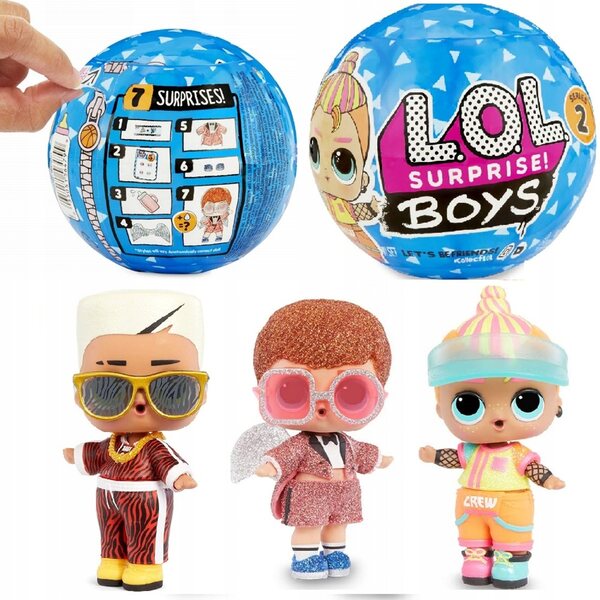 LOL Surprise Boys Serie 2 – Bunte Stoffpuppe für Kinder ab 3 Jahren