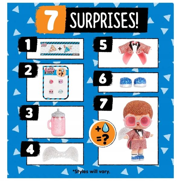 LOL Surprise Boys Serie 2 – Bunte Stoffpuppe für Kinder ab 3 Jahren