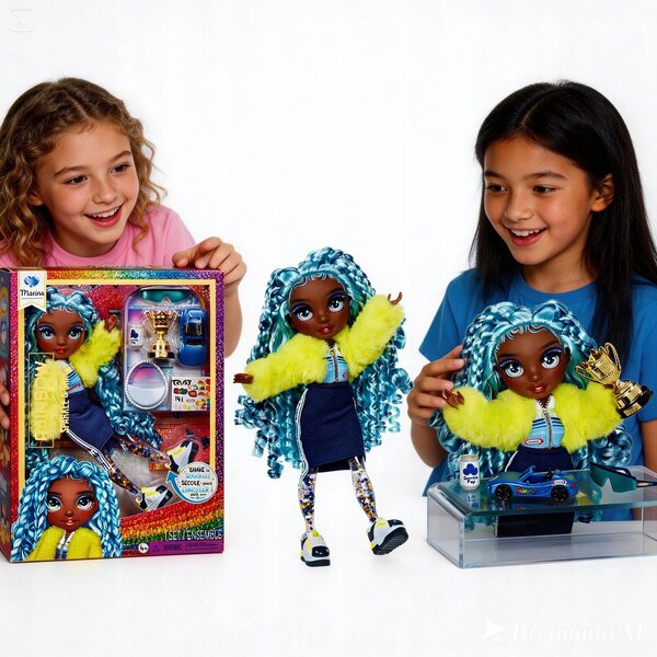Rainbow High Sparkle & Shine Marina – Modepuppe mit Glitzereffekt und Zubehör