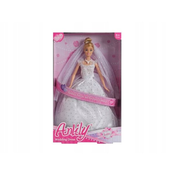 Lalka Anlily 30 cm w sukni ślubnej + akcesoria