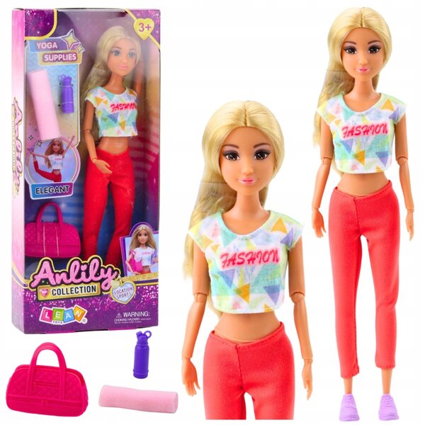 Bambola Anlily con Set Yoga, Movimenti Articolati e Accessori Completi per Bambine
