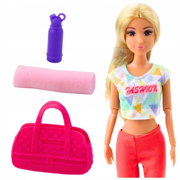 Anlily-Puppe mit Yoga-Set, beweglichen Bewegungen und komplettem Zubehör für Mädchen