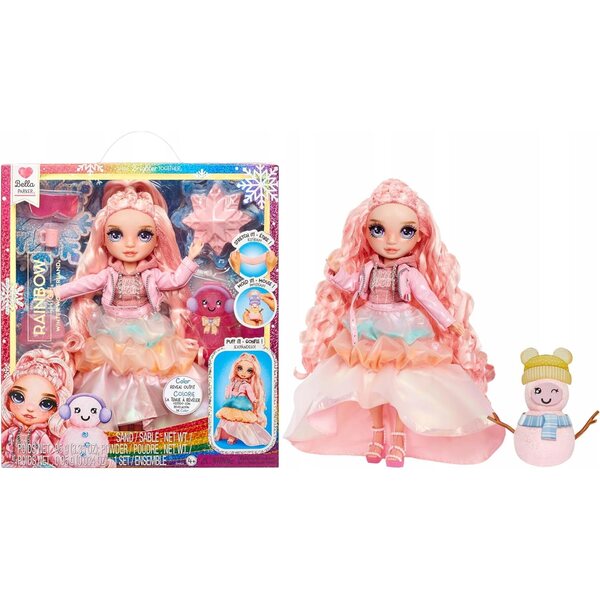 Bambola Rainbow High Winter Wonderland Bella Parker con Accessori 28 cm