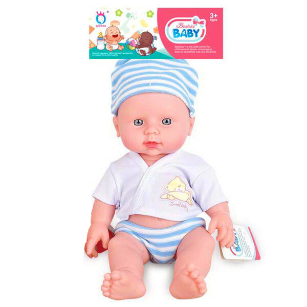 Lalke Bobas Parlante 28 cm con Suoni Mama e Tata per Bambini 3+