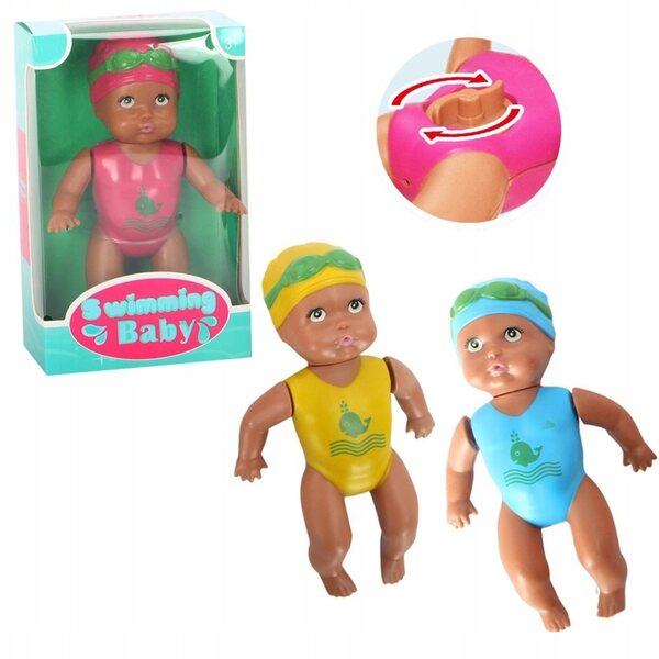 Bambola galleggiante a carica in costume da bagno, 15 cm, 3 colori - Askato