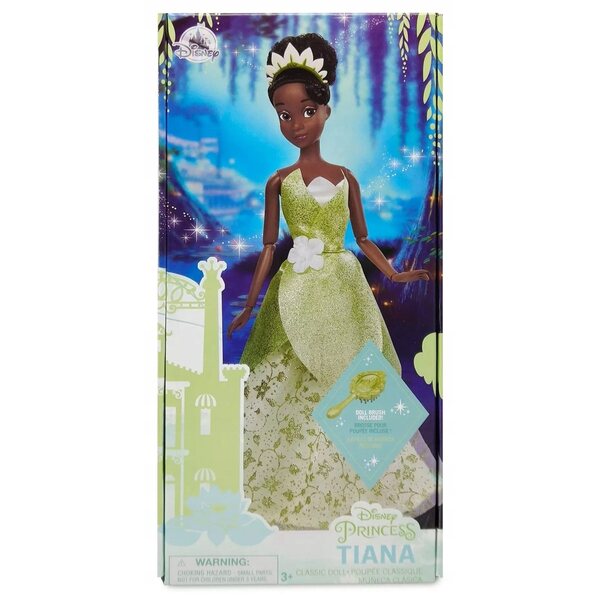 Bambola Tiana principessa Disney 29 cm con capelli realistici e vestito dettagliato
