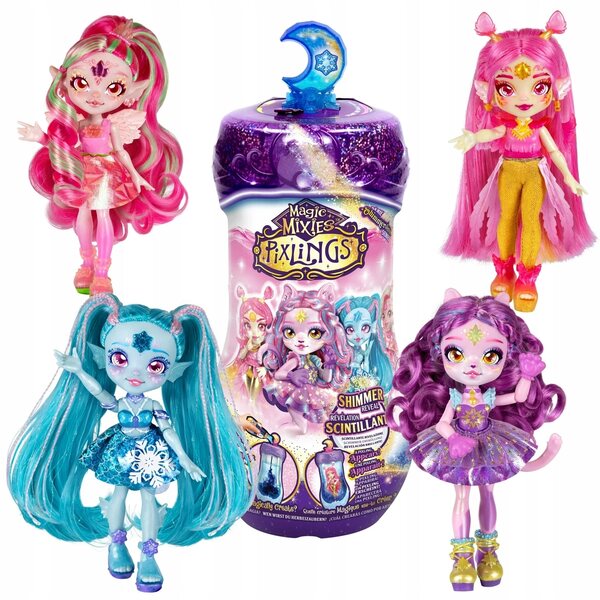 Magic Mixies Pixlings Shimmerverse Serie 2 Pheona Doll Edition für Kinder ab 5 Jahren