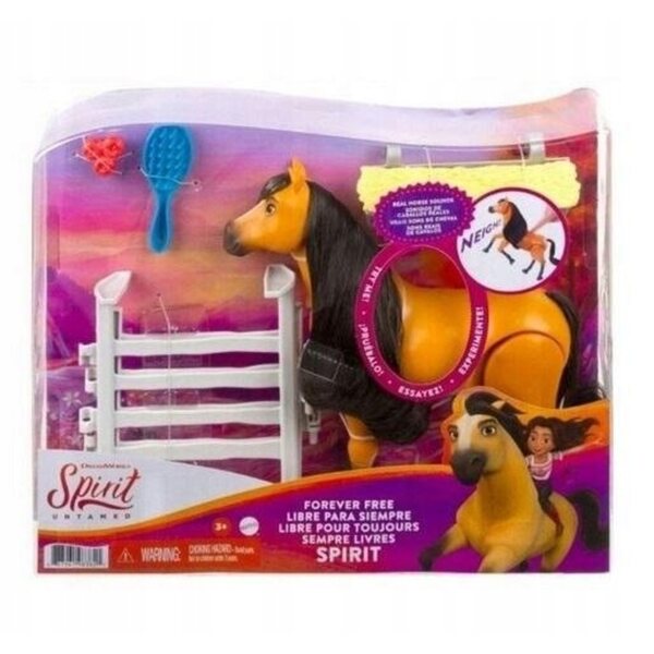 Figurina Mustang Duch della Libertà Spirit con Suoni e Accessori, 20 cm