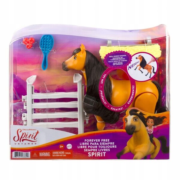 Figurina Mustang Duch della Libertà Spirit con Suoni e Accessori, 20 cm