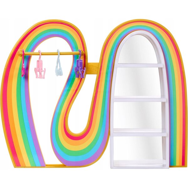 Rainbow High bambola fashion 3 in 1 con guardaroba arcobaleno e accessori per bambini