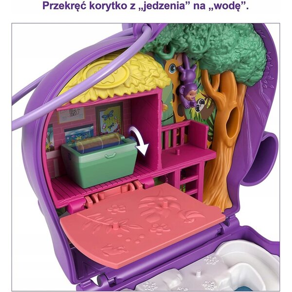 Polly Pocket Elephant Adventure Set avec boîte et accessoires GTN22 pour enfants