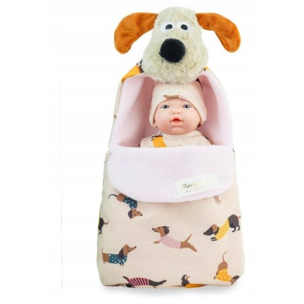 Bambola Spagnola Mini Golosinas Puppy 21cm con Sacco a Pelo per Bambini