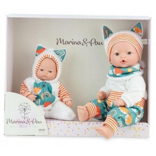 Bambole spagnole Little Family da 40 cm e 26 cm - bambole realistiche di Marina e Pau
