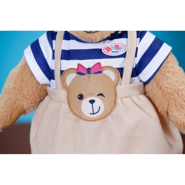 Baby Born Teddy abito vestito peluche per bambole da 43 cm, con tasca e scarpe