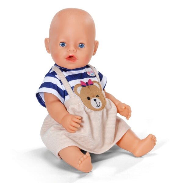 Baby Born Teddy abito vestito peluche per bambole da 43 cm, con tasca e scarpe