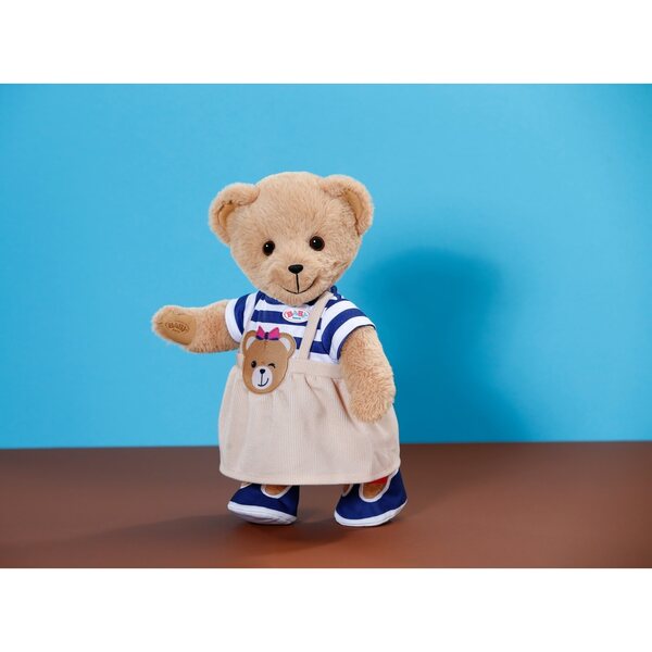 Baby Born Teddy abito vestito peluche per bambole da 43 cm, con tasca e scarpe
