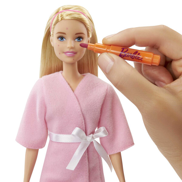 Barbie Salon SPA mit Gesichtsmaske und Zubehör für entspannendes Kinderspiel