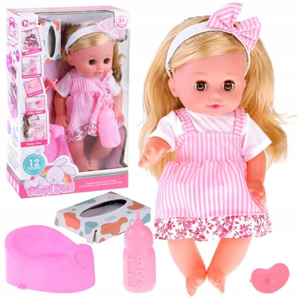 Lalatta Bobas Interattiva con Capelli Lunghi, Suoni e Accessori Inclusi
