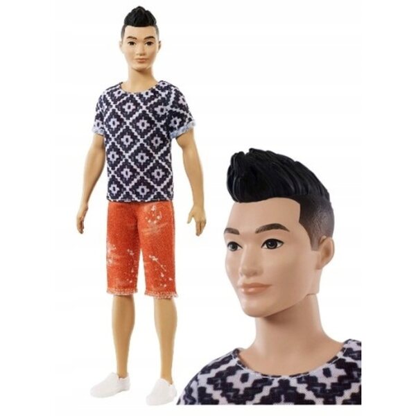Ken Fashionistas Barbie 30 cm mit lässigem Outfit und weißen Schuhen