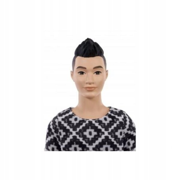 Ken Fashionistas Barbie 30 cm mit lässigem Outfit und weißen Schuhen