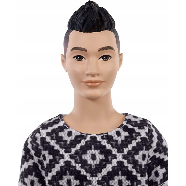 Ken Fashionistas Barbie 30 cm mit lässigem Outfit und weißen Schuhen