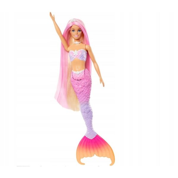 Barbie Malibu Syrenka mit Delphin und Farbwechsel für Kinder ab 3 Jahren