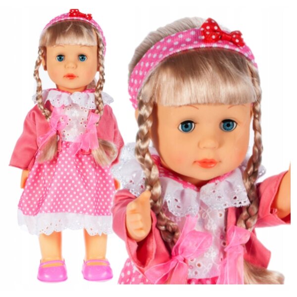 Bambola interattiva Belinda baby che cammina, canta e reagisce al battito di mani 42cm
