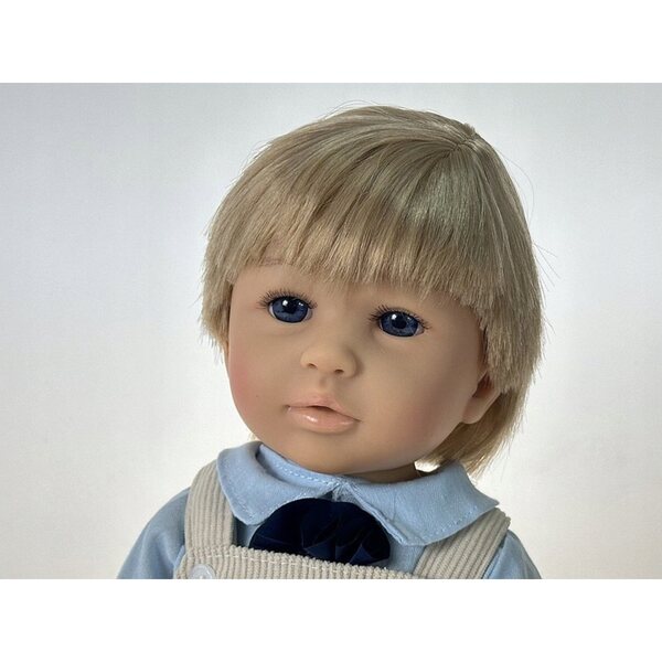 Bambola bambino 50 cm con capelli chiari, parla e canta in polacco, confezione regalo