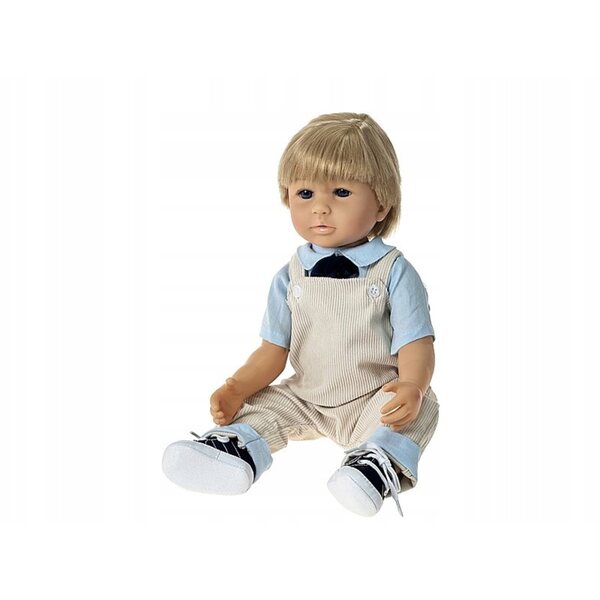 Bambola bambino 50 cm con capelli chiari, parla e canta in polacco, confezione regalo